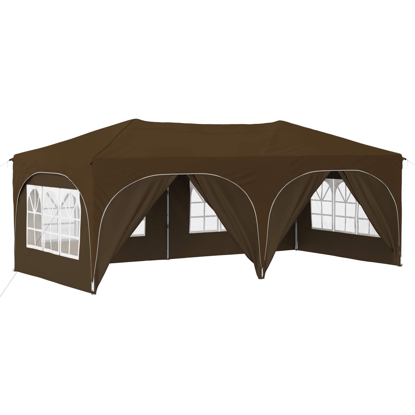 Pop-up šventinis palapinė Taupe 575 x 288 x 245 cm