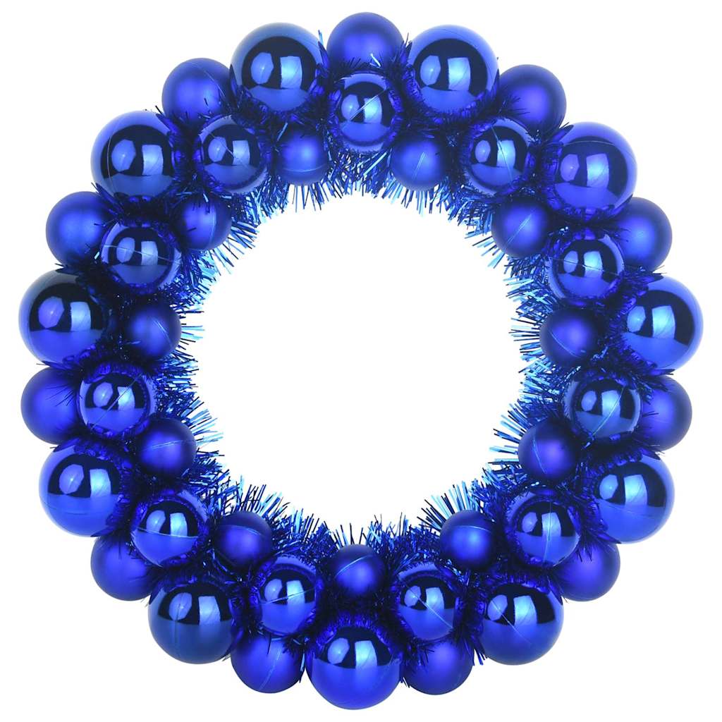 Ziemassvētku bumbiņu virtenes, 2 gab., zilas, 33 x 33 x 7 cm