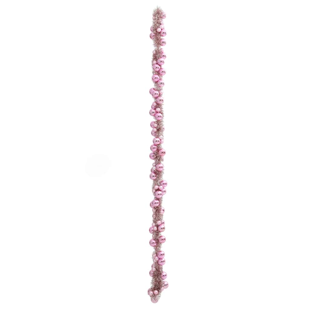 Kalėdų rutulių girlianda Rožinė 186 cm Polystirenas
