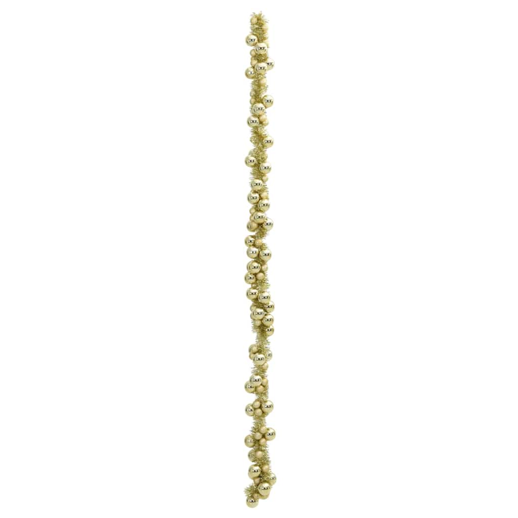 Kalėdų rutulių girlianda Auksinė 186 cm Polystirenas