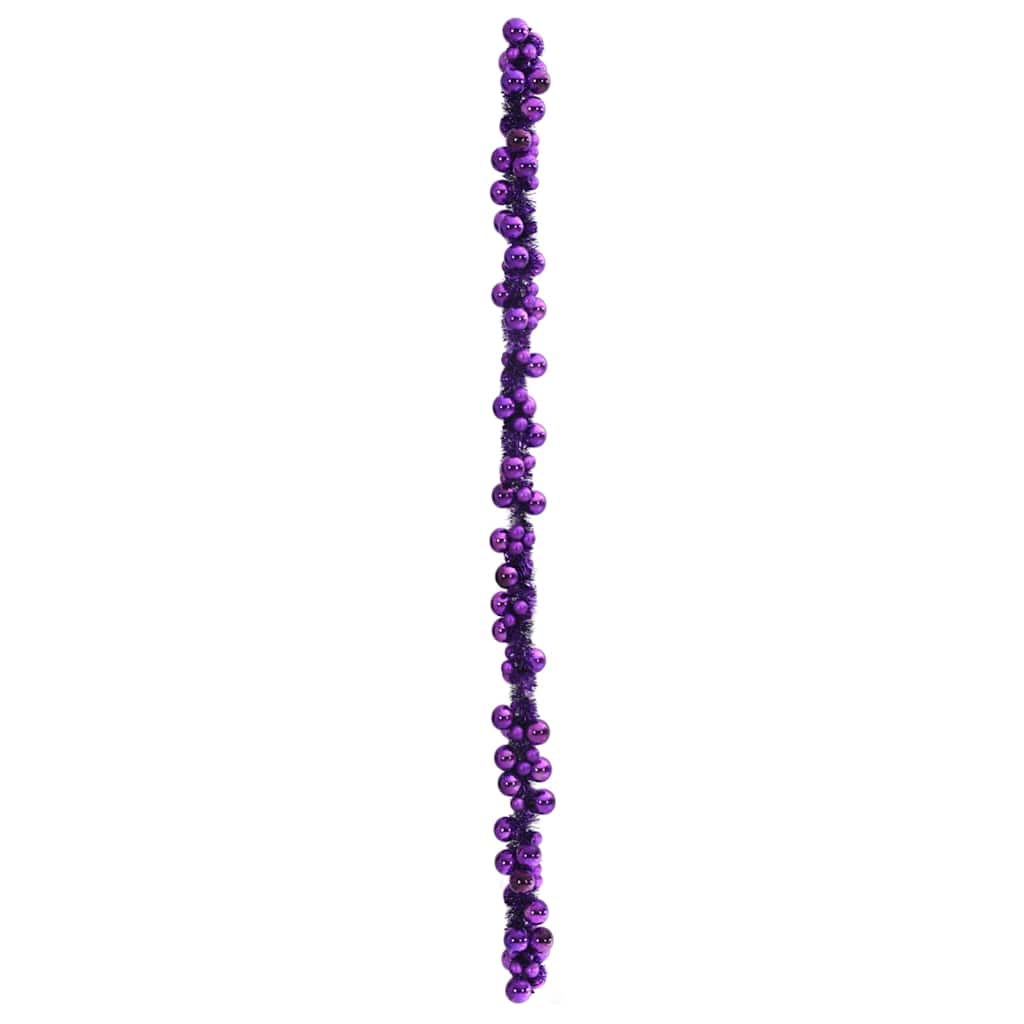 Kalėdų rutulių girlianda Alyvos 186 cm Polystirenas