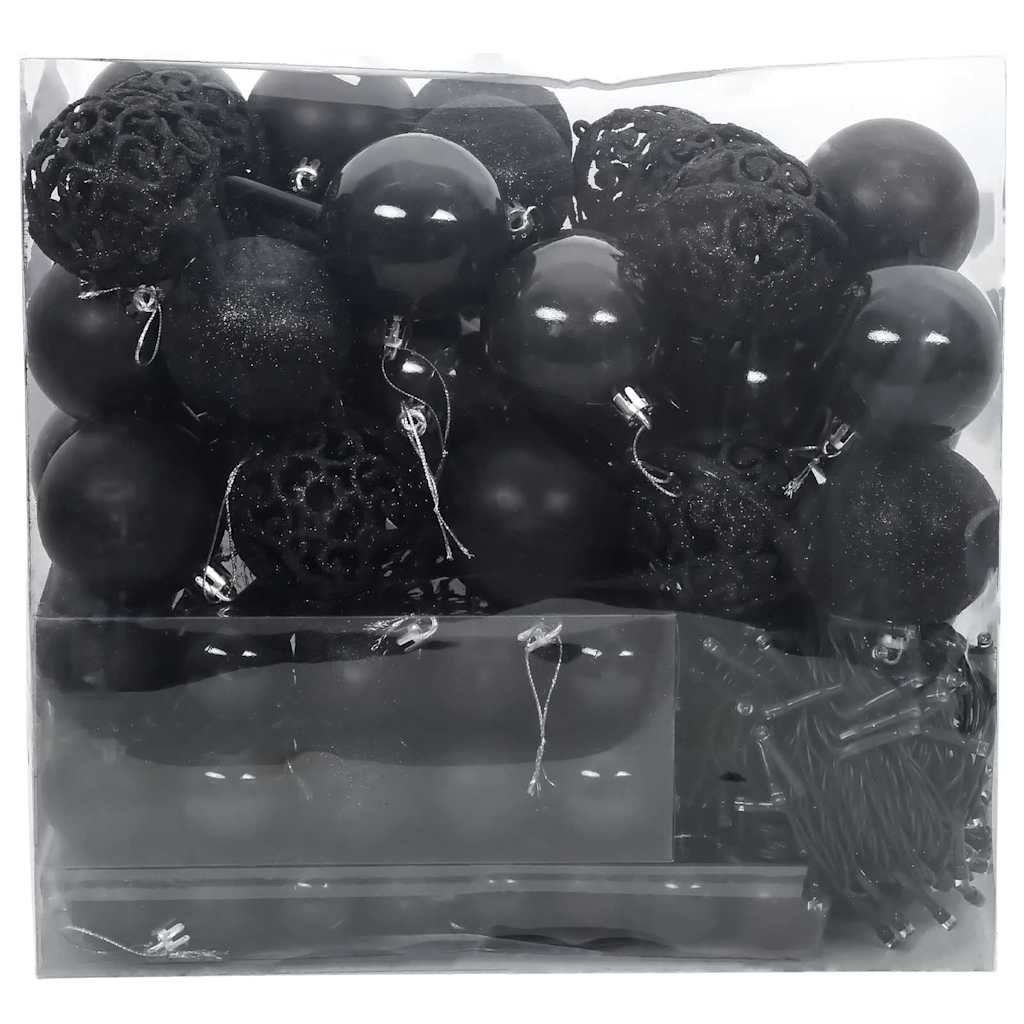 Kalėdinių Kraitės Rinkinys su 300 LED 120 pcs Juoda Plastmasė ICEHEART