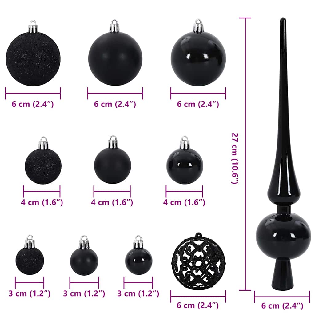 Kalėdinių Kraitės Rinkinys su 300 LED 120 pcs Juoda Plastmasė ICEHEART