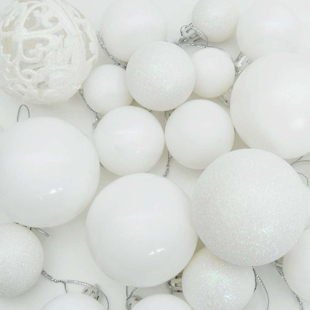 Kalėdinių Kraitės Rinkinys su 300 LED 120 pcs Balta Plastmasė