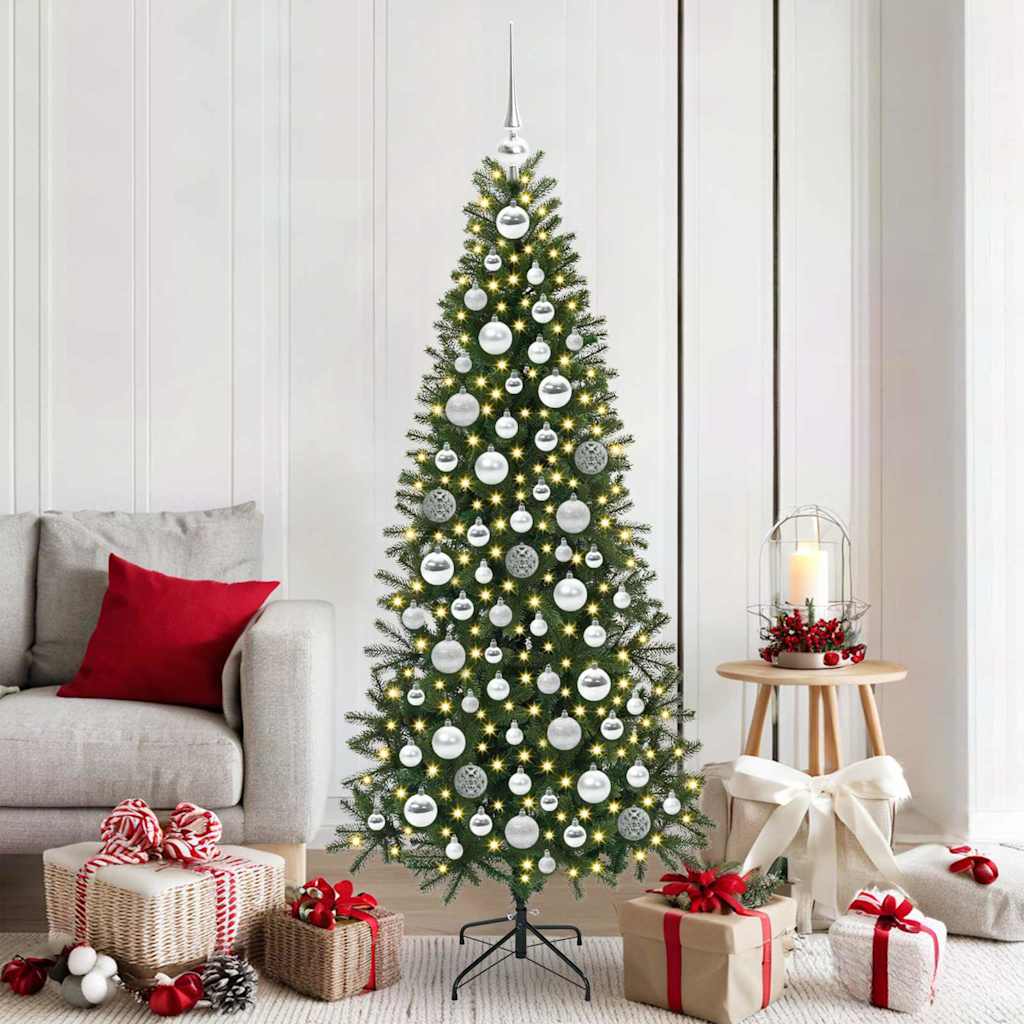 Kalėdinių Kraitės Rinkinys su 300 LED 120 pcs Sidabro Plastmasė SNOWHEART