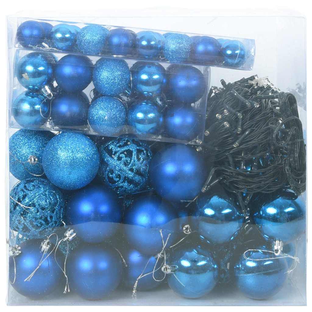 Kalėdinių Kraitės Rinkinys su 300 LED 120 pcs Mėlyna Plastmasė WONDERLAND