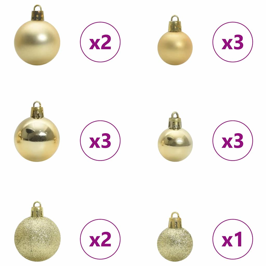 Kalėdinių Kraitės Rinkinys 61 pcs Įvairiaspalvis Plastmasė