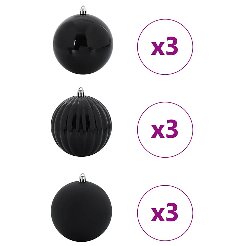 Christmas Hamper Set 9 pcs Black XL