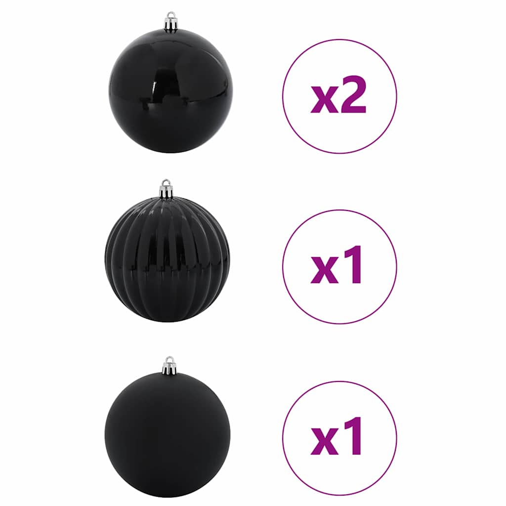 Christmas Hamper Set 4 pcs Black Plastic