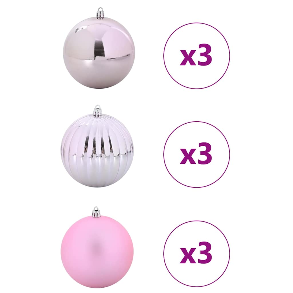 Kalėdinių Kraitės Rinkinys 9 pcs Rožinė XL