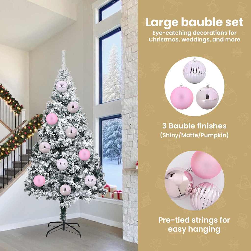 Kalėdinių Kraitės Rinkinys 3 pcs Rožinė Plastmasė