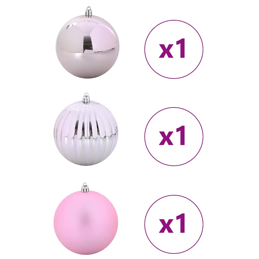 Kalėdinių Kraitės Rinkinys 3 pcs Rožinė Plastmasė