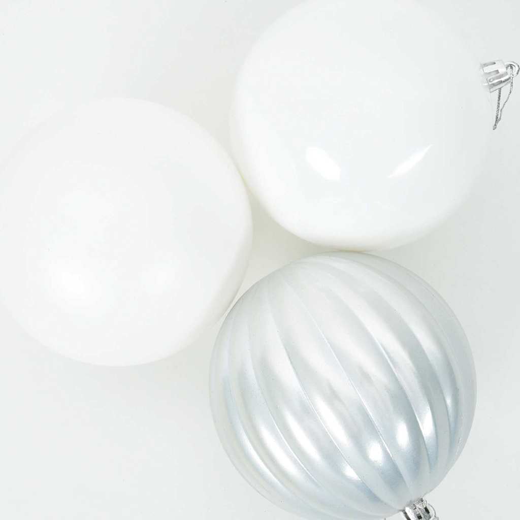 Christmas Basket Set 3 pcs White XXL