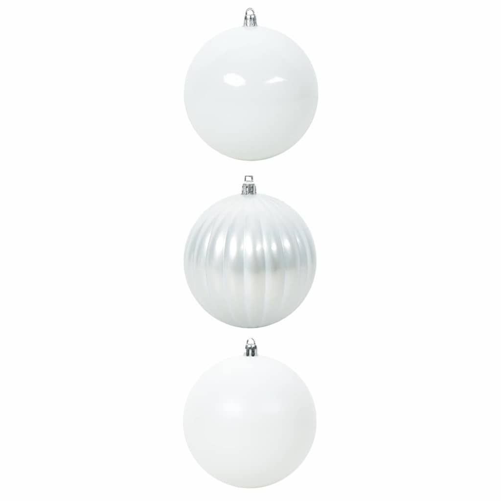 Christmas Basket Set 3 pcs White XXL