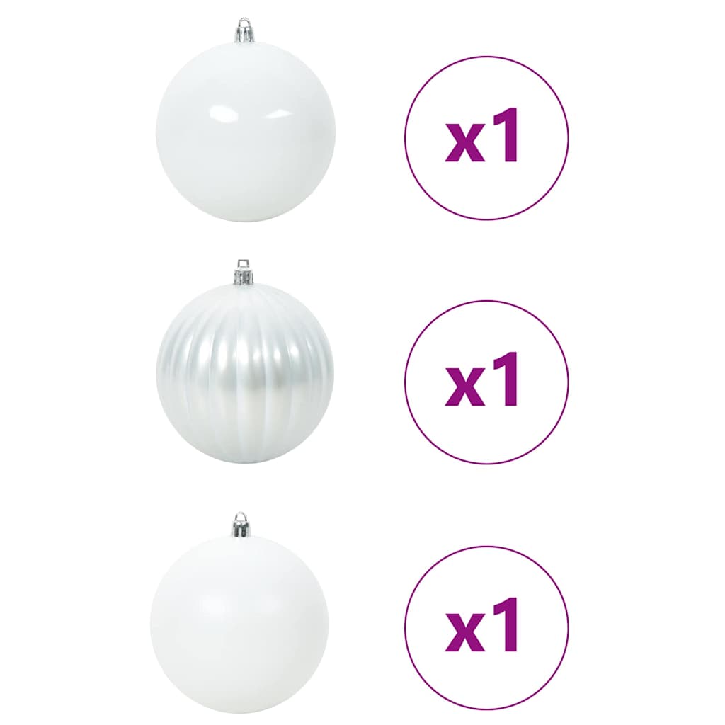 Christmas Basket Set 3 pcs White XXL
