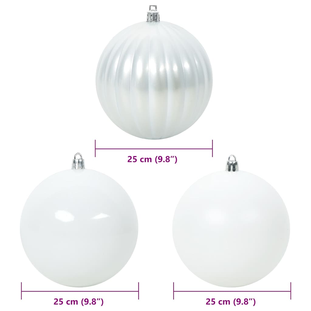 Christmas Basket Set 3 pcs White XXL