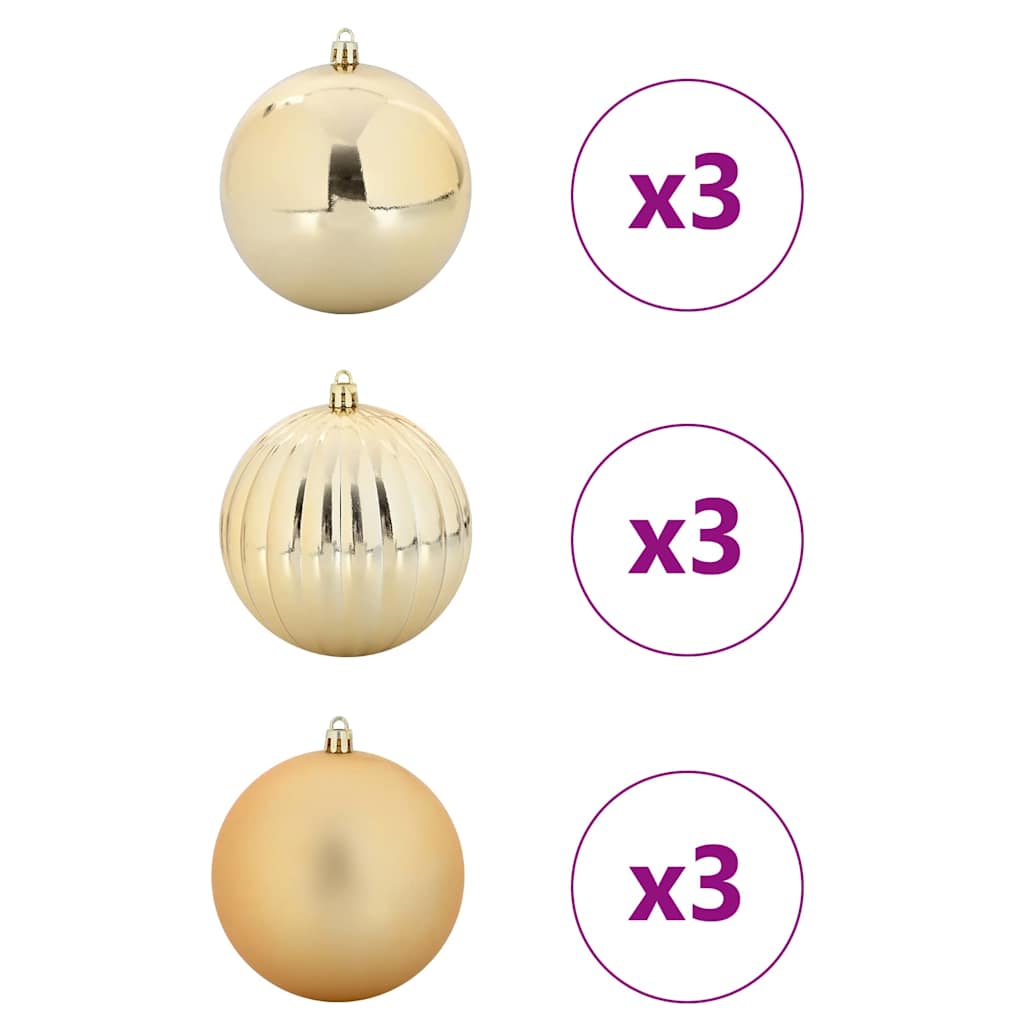 Christmas Hamper Set 9 pcs Golden XL