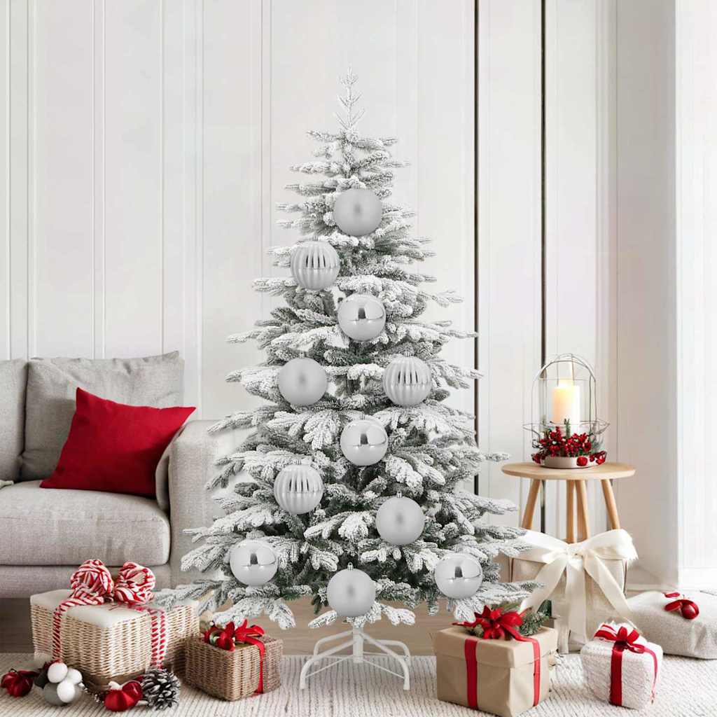 Christmas Basket Set 9 pcs Silver XL