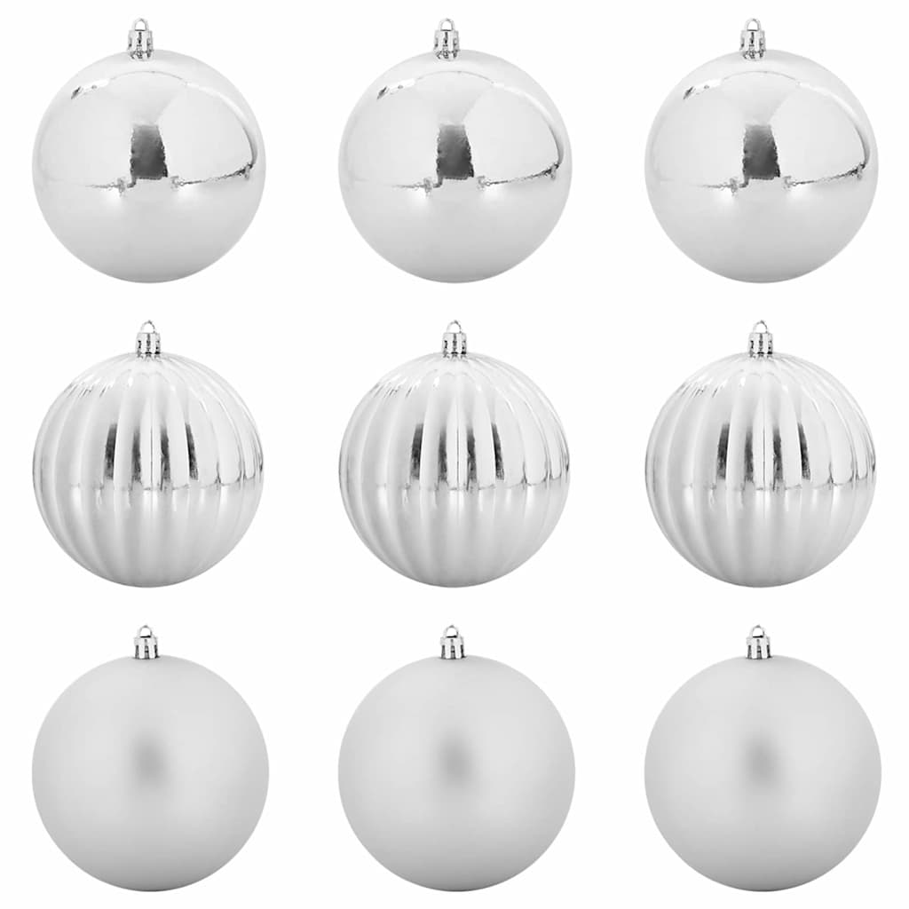 Christmas Basket Set 9 pcs Silver XL