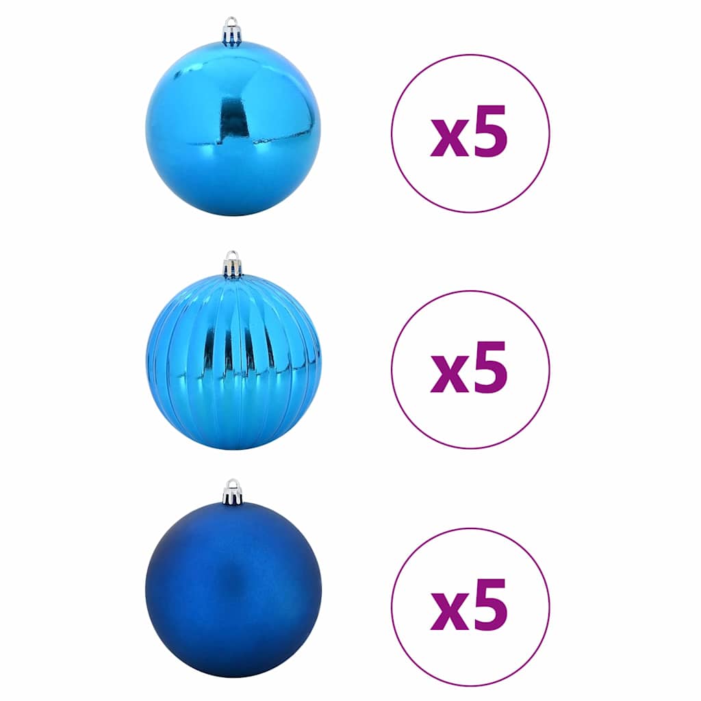 Kalėdų Burbulų Rinkinys XL 15 pcs Mėlyna Plastmasė