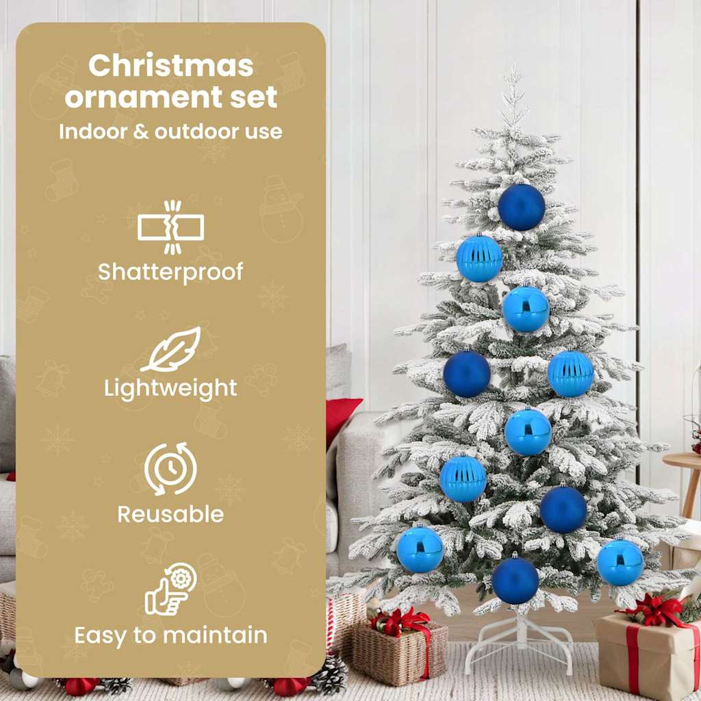 Christmas Hamper Set 9 pcs Blue Plastic