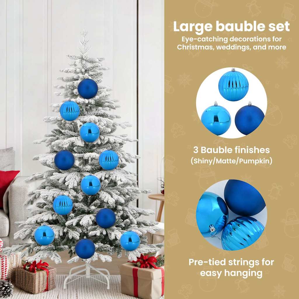 Christmas Hamper Set 9 pcs Blue Plastic