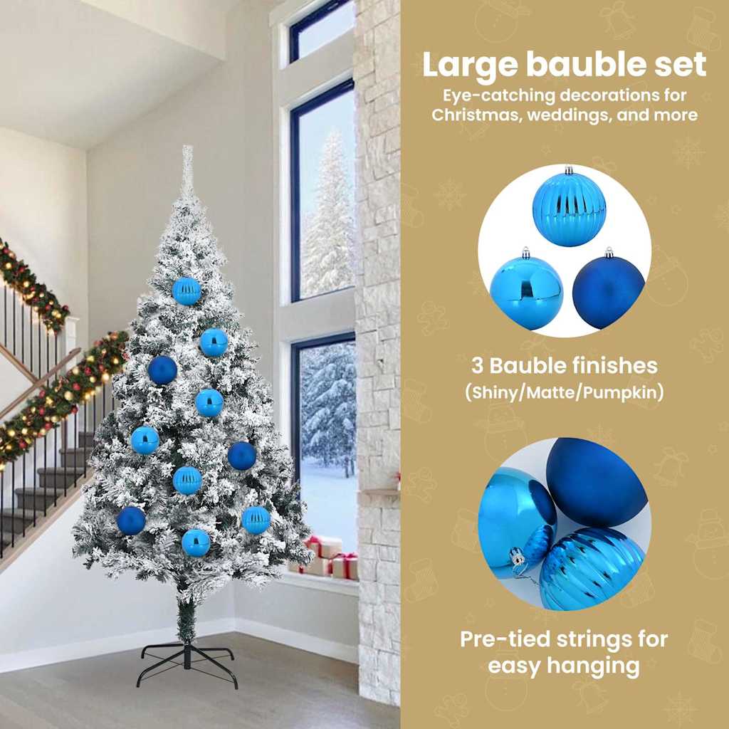 Kalėdinių Kraitės Rinkinys 4 pcs Mėlyna XXL