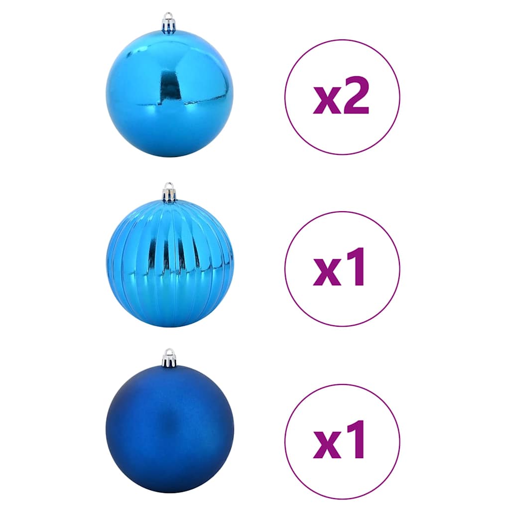Kalėdinių Kraitės Rinkinys 4 pcs Mėlyna XXL