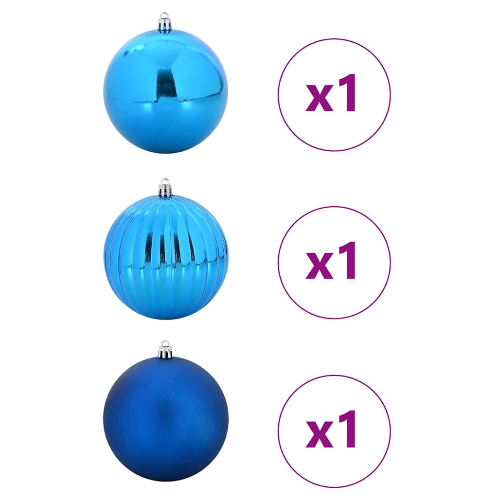 Ziemassvētku Groza Komplekts 3 gab Zils XXL