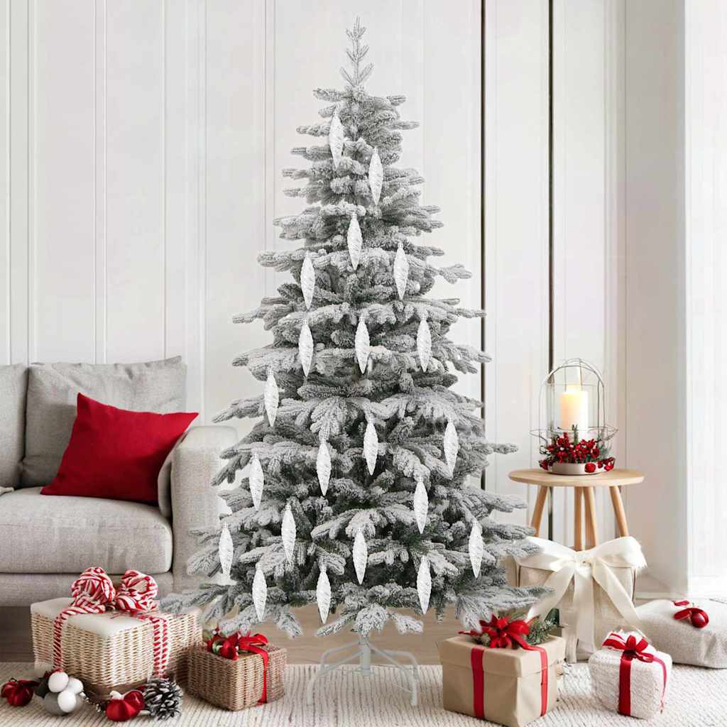 Kalėdinis spiralinis kamuolys 40 pcs Sidabro Plastmasė