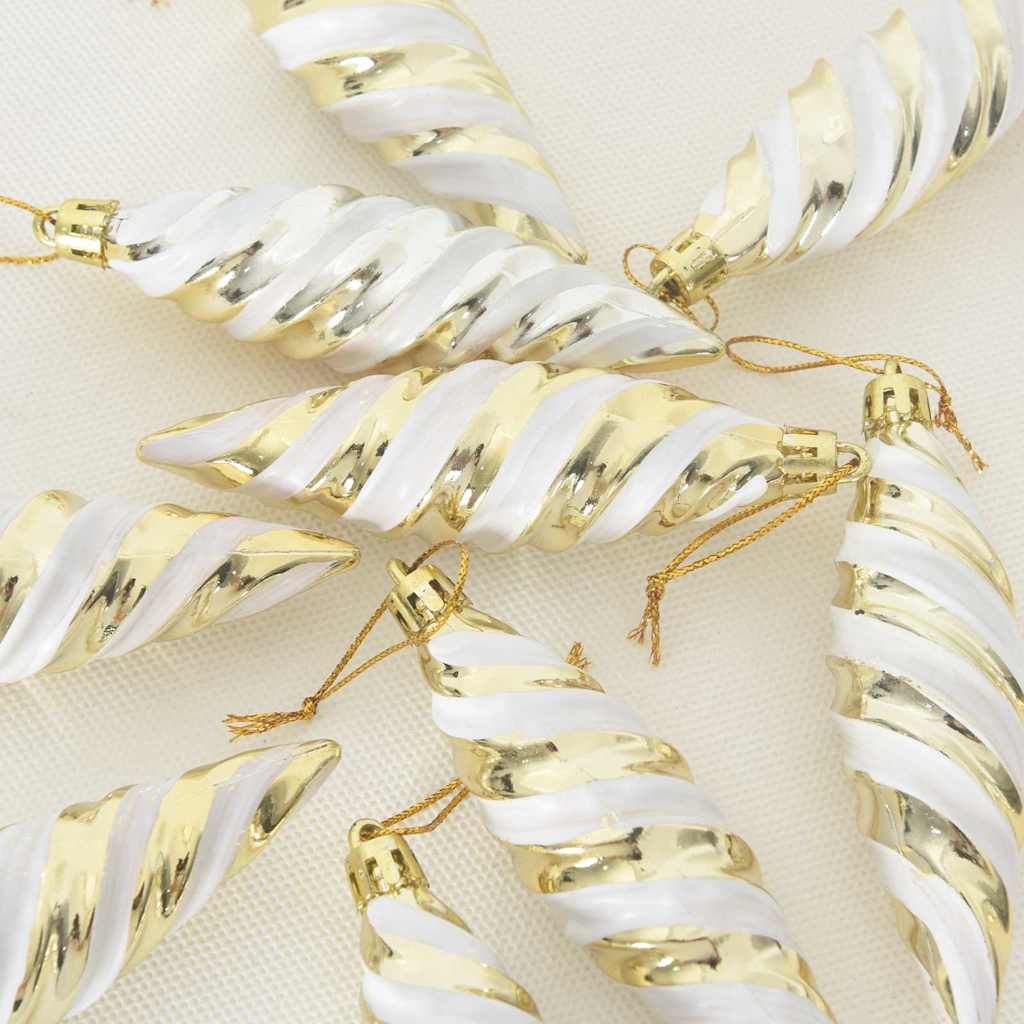 Kalėdinis spiralinis kamuolys 40 pcs Auksinė Plastmasė