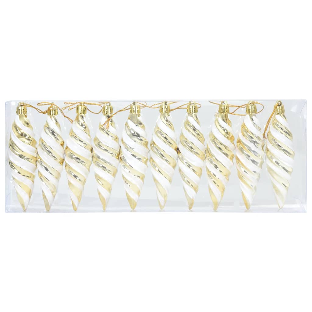 Kalėdinis spiralinis kamuolys 40 pcs Auksinė Plastmasė
