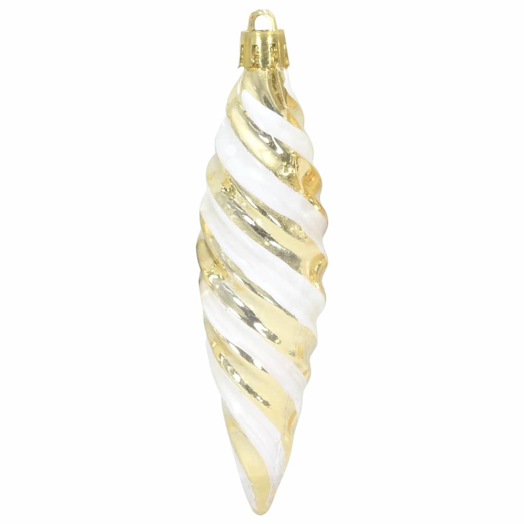 Kalėdinis spiralinis kamuolys 40 pcs Auksinė Plastmasė