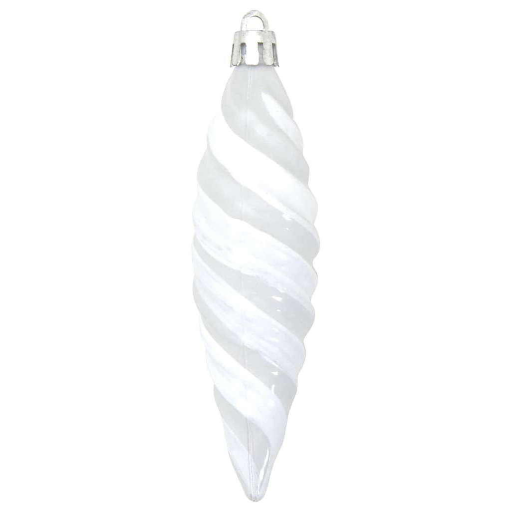 Kalėdinis spiralinis kamuolys 40 pcs Balta Plastmasė
