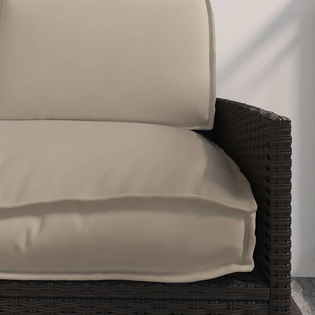 Pagalvių komplektas 3 pcs Taupe Oksfordo audinys