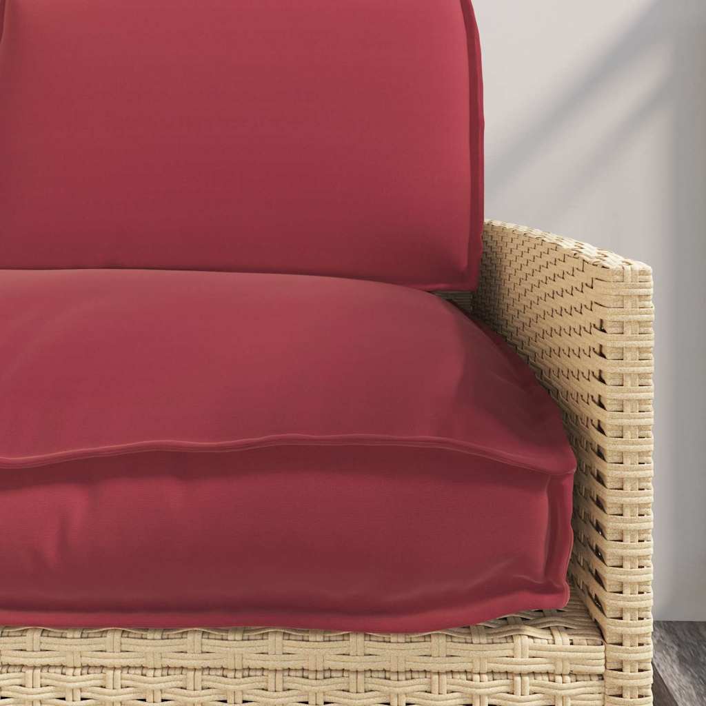 Pagalvių komplektas 3 pcs Vyno raudona Oksfordo audinys