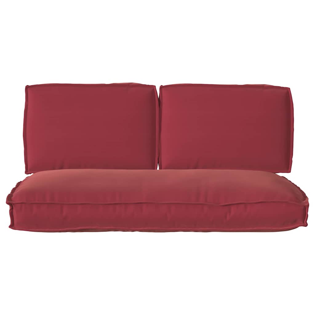 Pagalvių komplektas 3 pcs Vyno raudona Oksfordo audinys