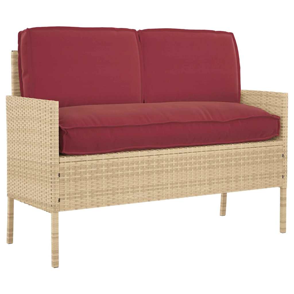 Pagalvių komplektas 3 pcs Vyno raudona Oksfordo audinys