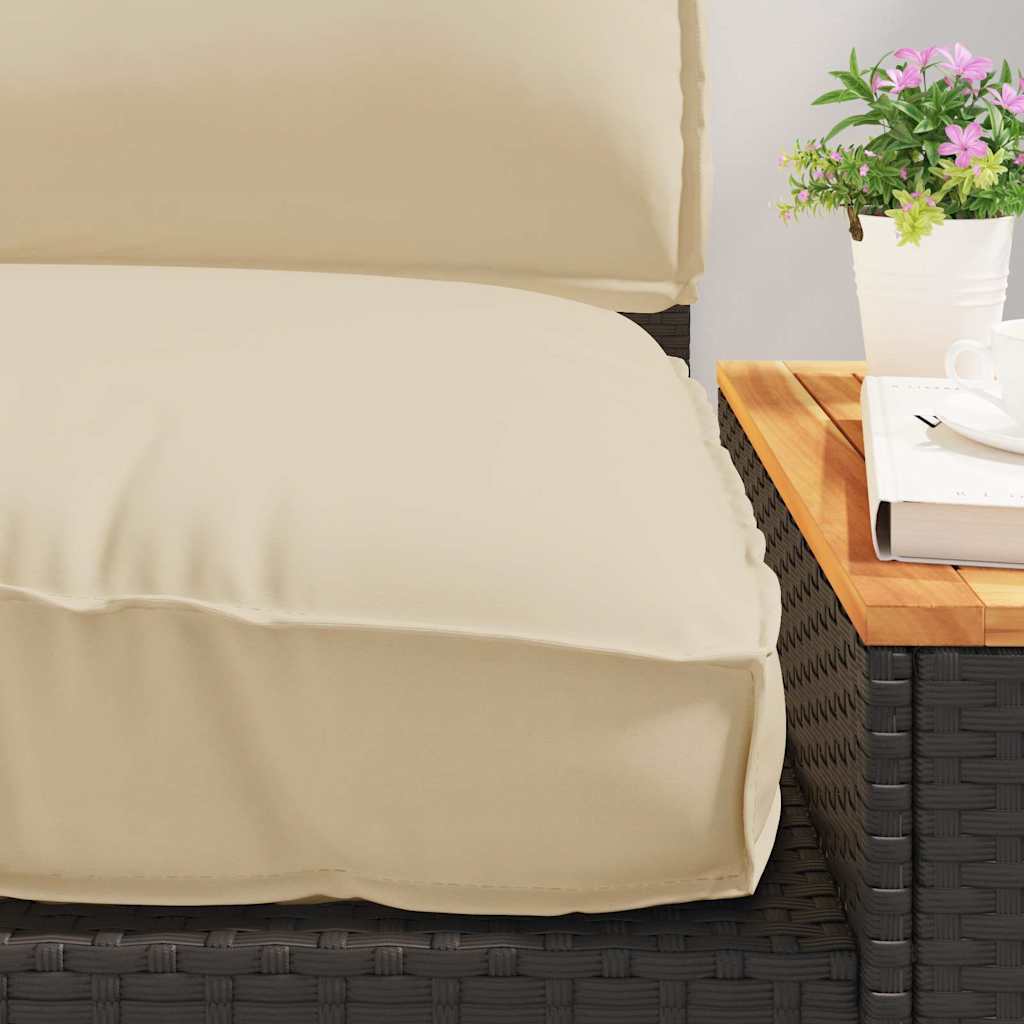 Pagalvių komplektas 3 pcs Smėlio Oksfordo audinys