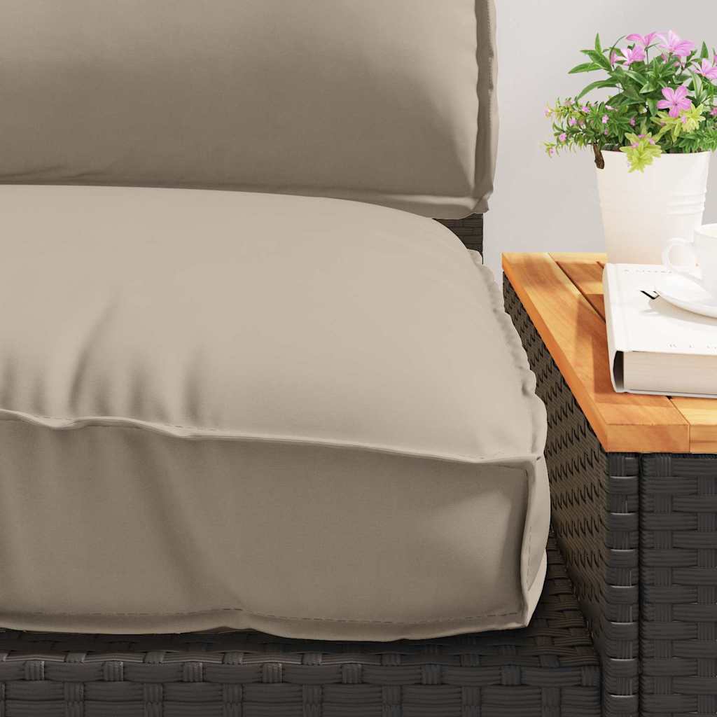 Pagalvių komplektas 3 pcs Taupe Oksfordo audinys