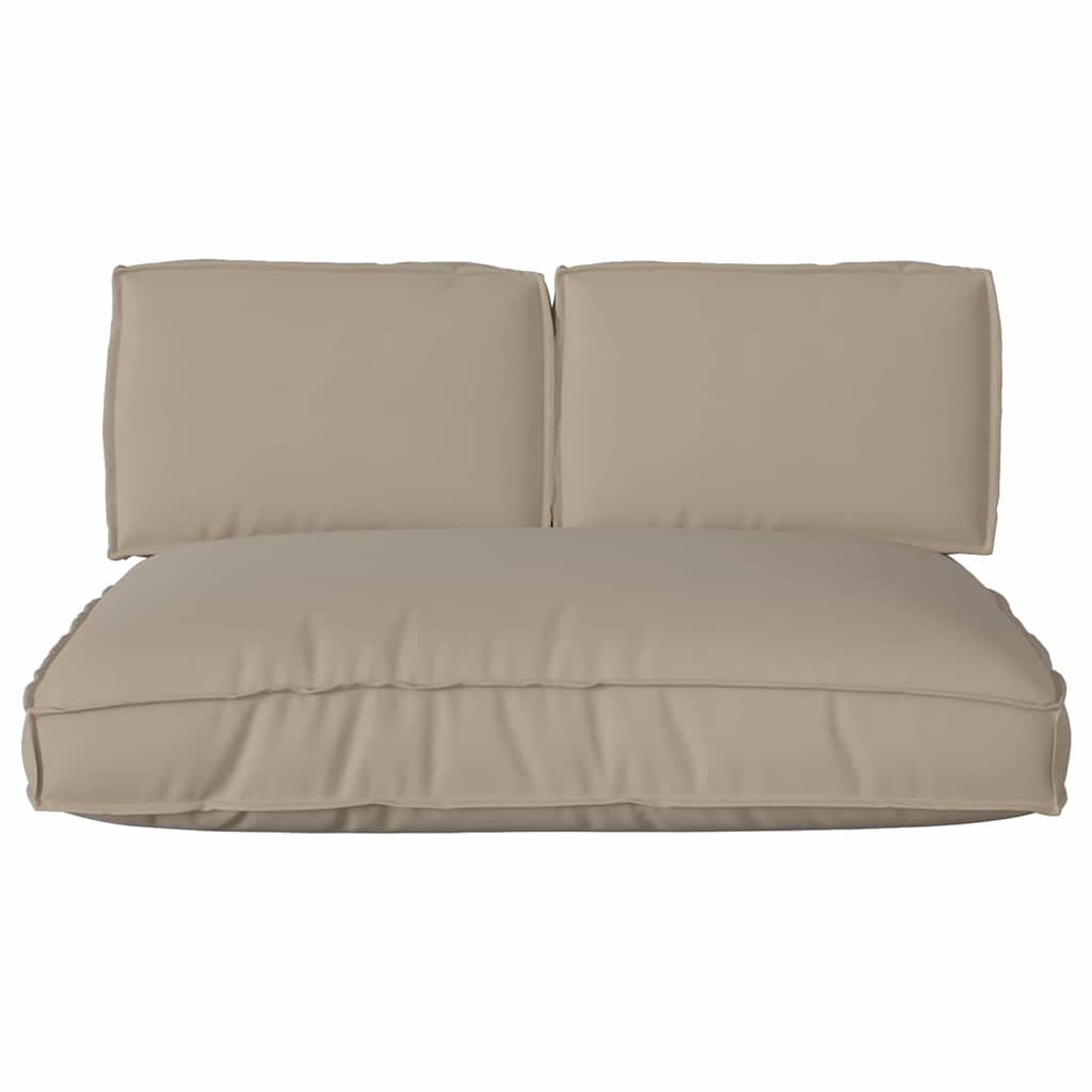 Pagalvių komplektas 3 pcs Taupe Oksfordo audinys