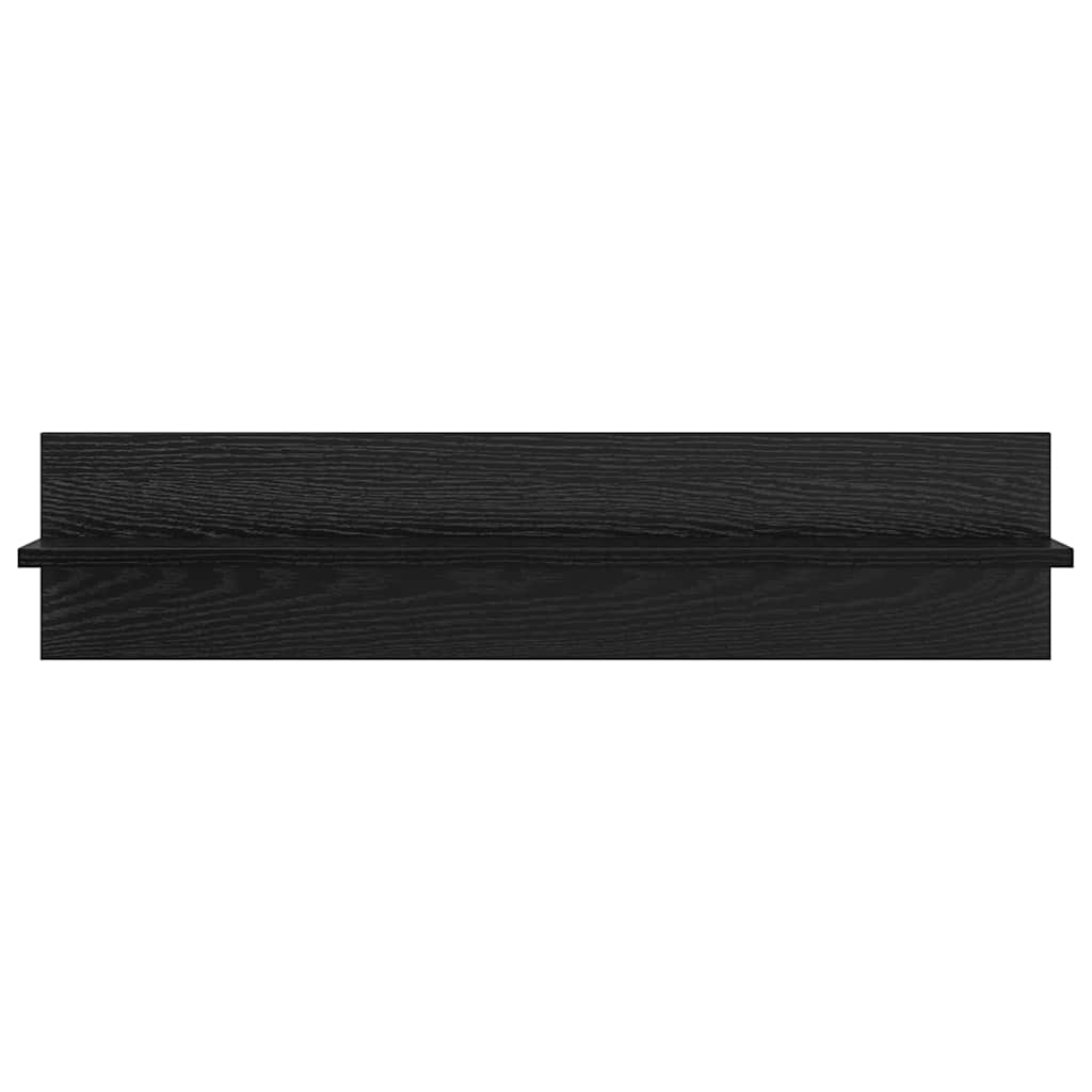 Wall Shelves 4 pcs Black oak 80 x 11.5 x 18 cm