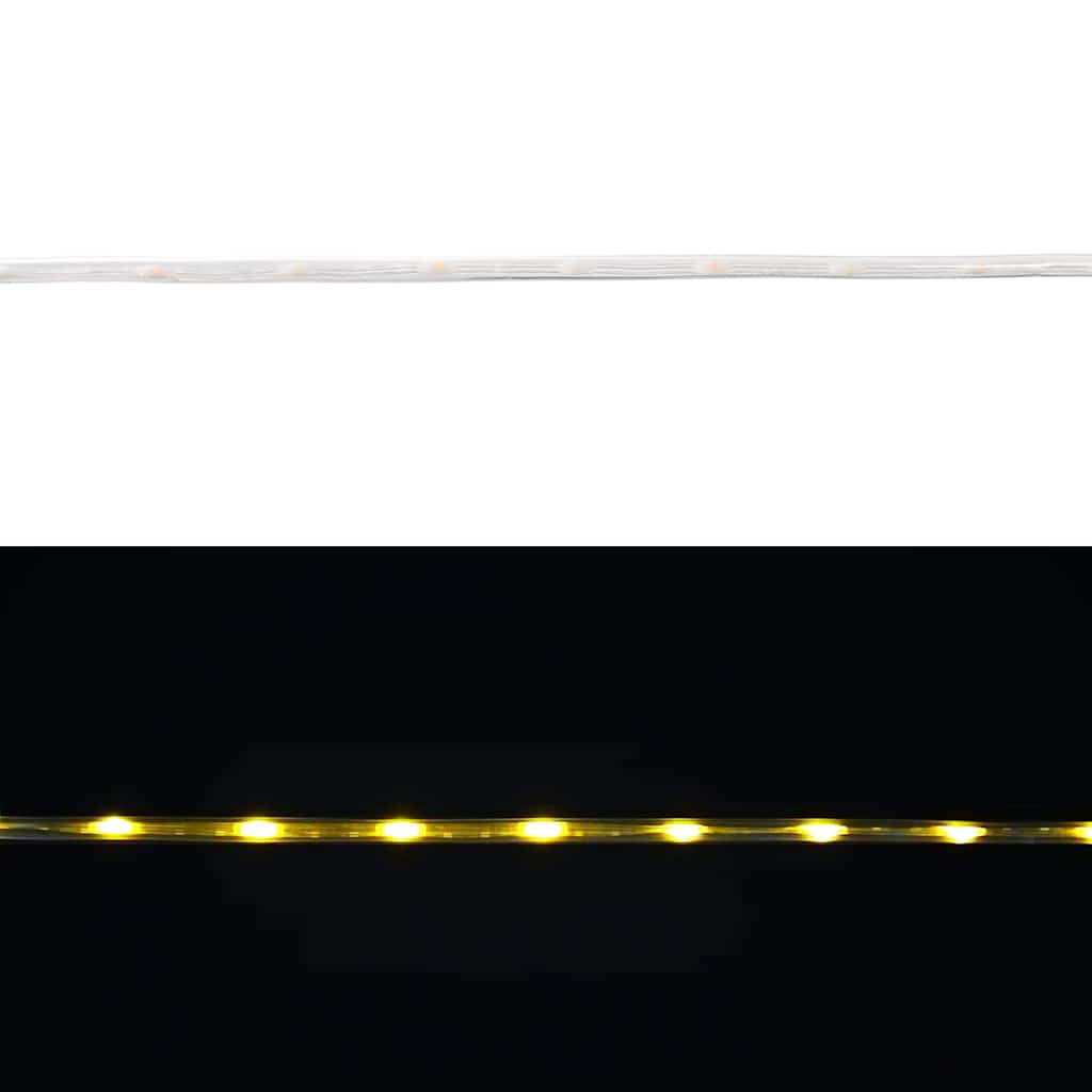 Rope Light with 480 LEDs Warm White 20 m PVC GLITTER