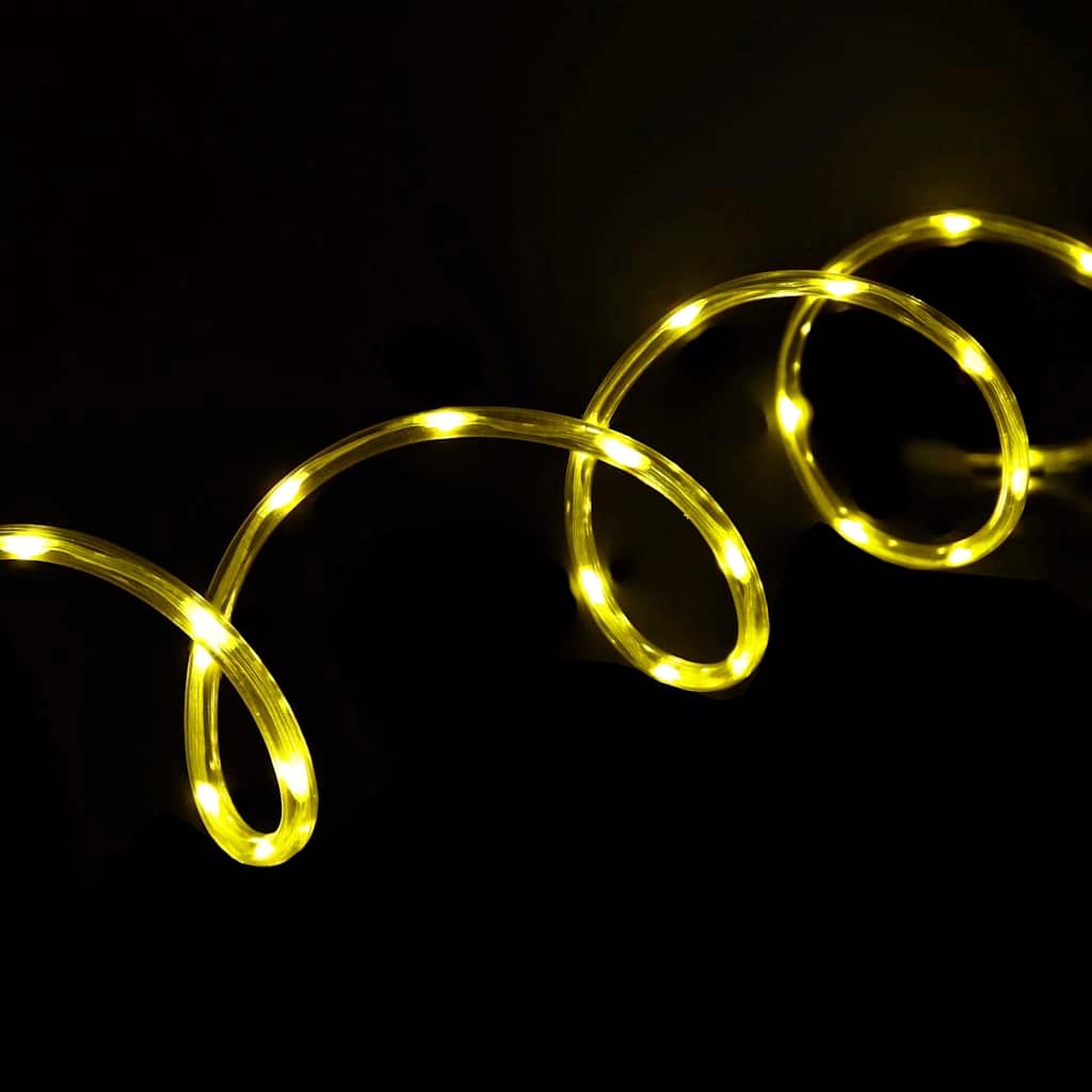 Rope Light with 480 LEDs Warm White 20 m PVC GLITTER