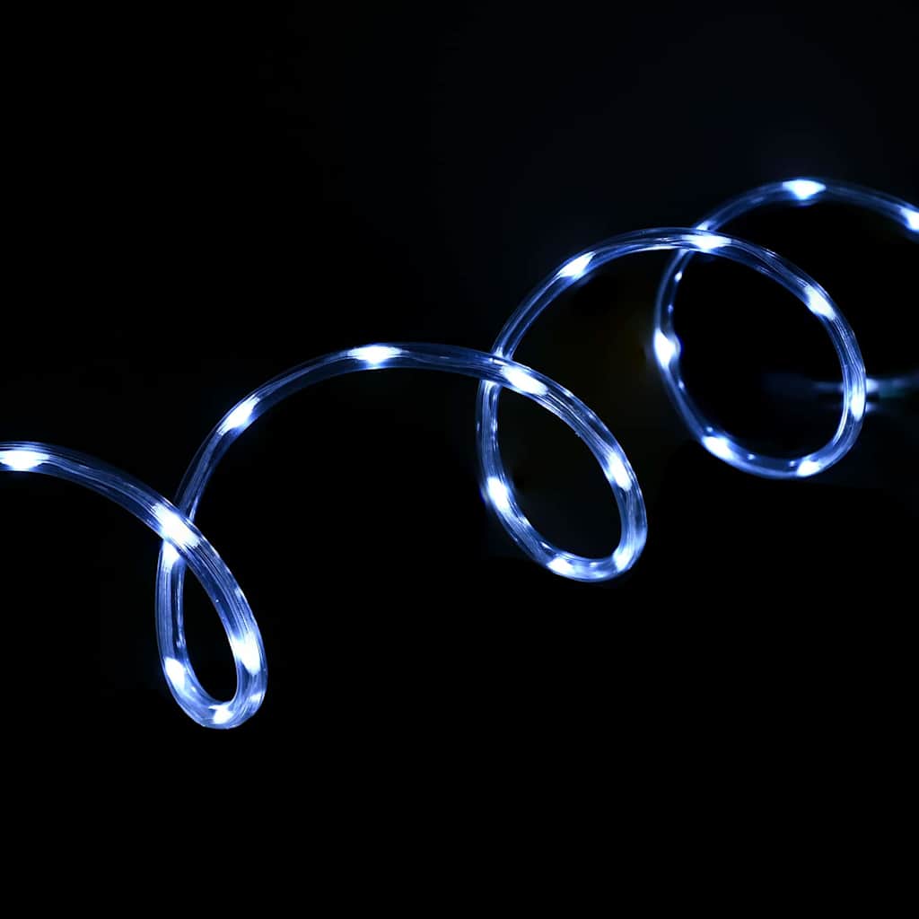 Virves gaismas ar 240 LED auksti balta 10 m PVC GLITTER
