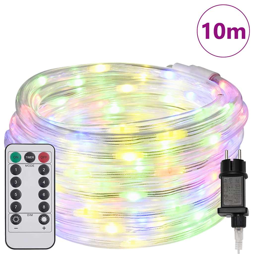 Virvės Šviesa su 240 LED Įvairiaspalvis 10 m PVC GLITTER