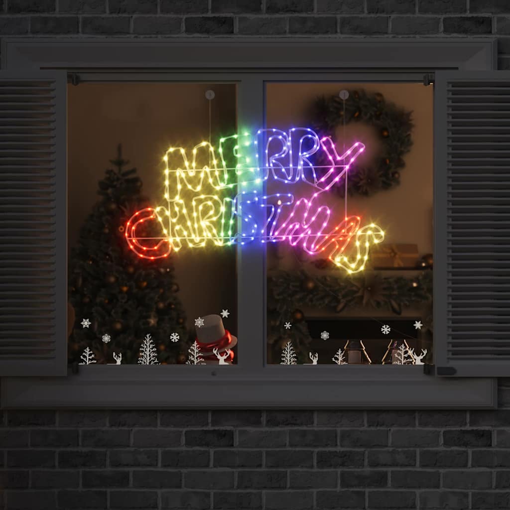 Kalėdų ženklas su 240 LED Įvairiaspalvis 99,5 x 54 cm PVC
