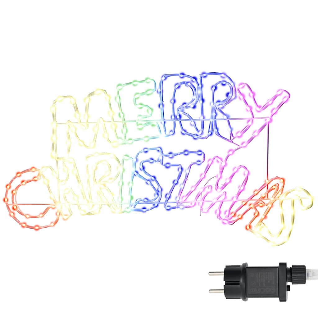 Kalėdų ženklas su 240 LED Įvairiaspalvis 99,5 x 54 cm PVC