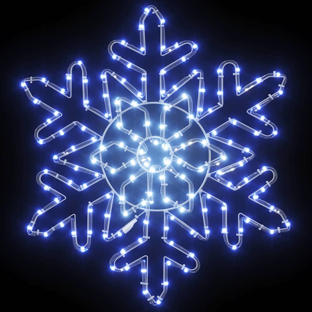 Kalėdinis snaigė su 156 LED Mėlyna 55.5 x 55.5 x 0.75cm PVC