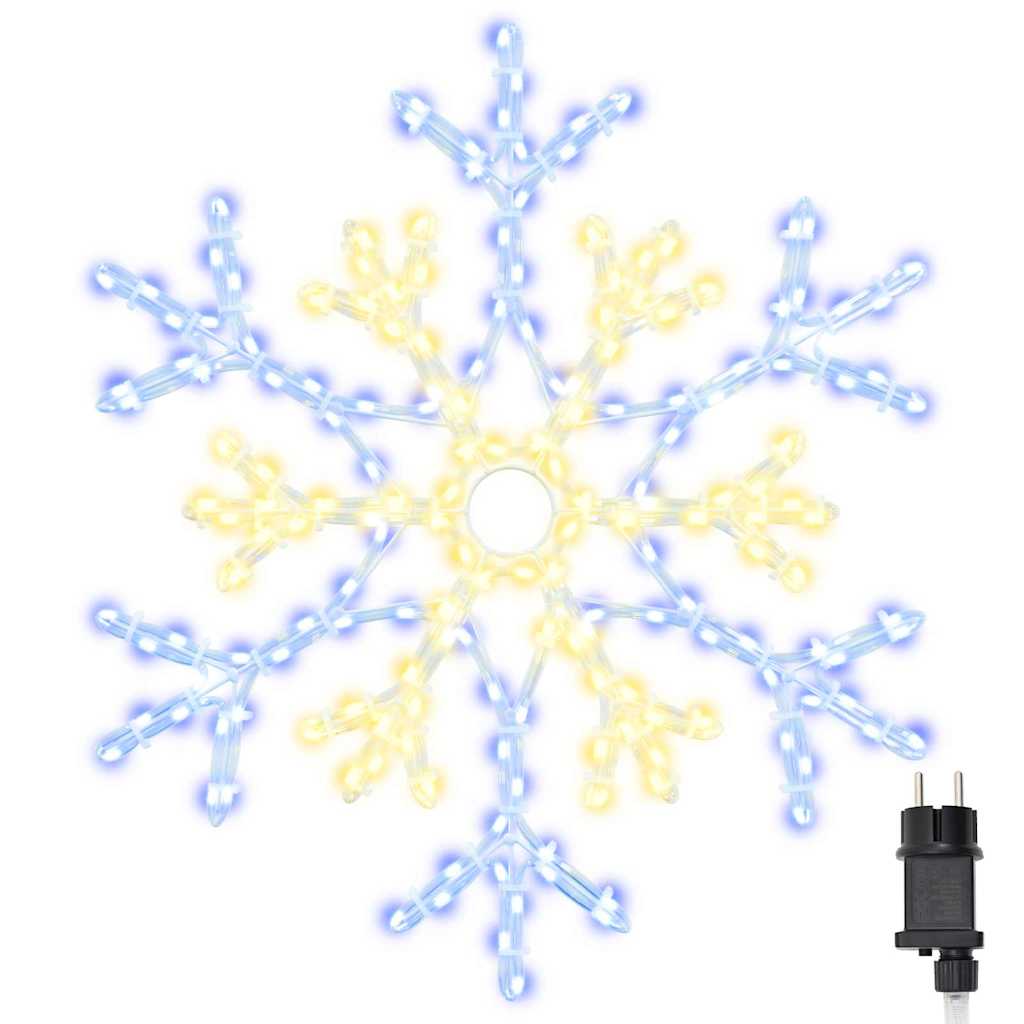 Kalėdinis snaigė su 180 LED Šilta balta 56 x 49 x 0.7 cm PVC